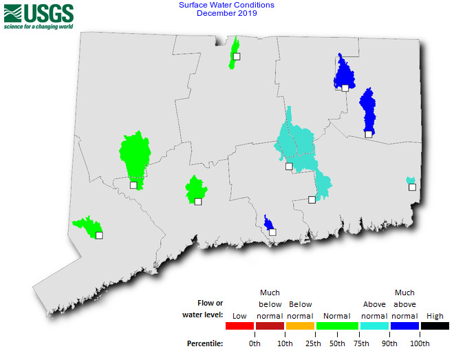 Monthly Surface Water Conditions Map