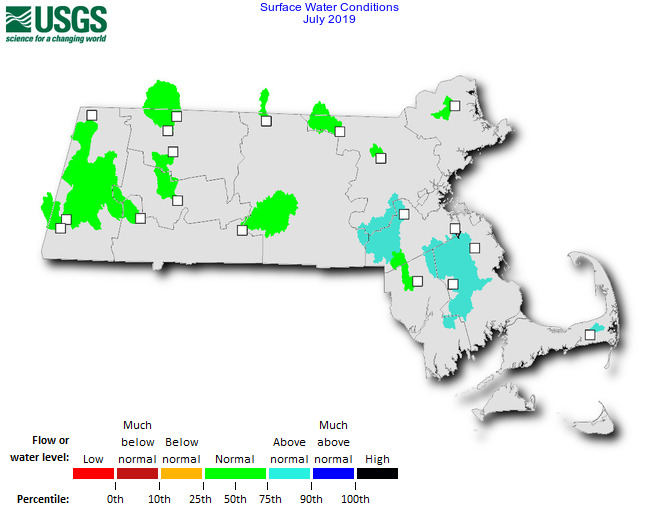 Monthly Surface Water Conditions Map