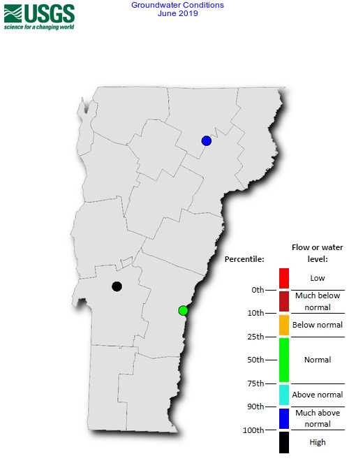 Monthly Groundwater Conditions Map